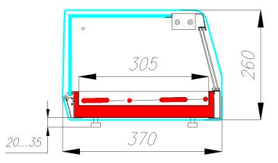 Настольная холодильная витрина Полюс АС37 SM 1,0-1